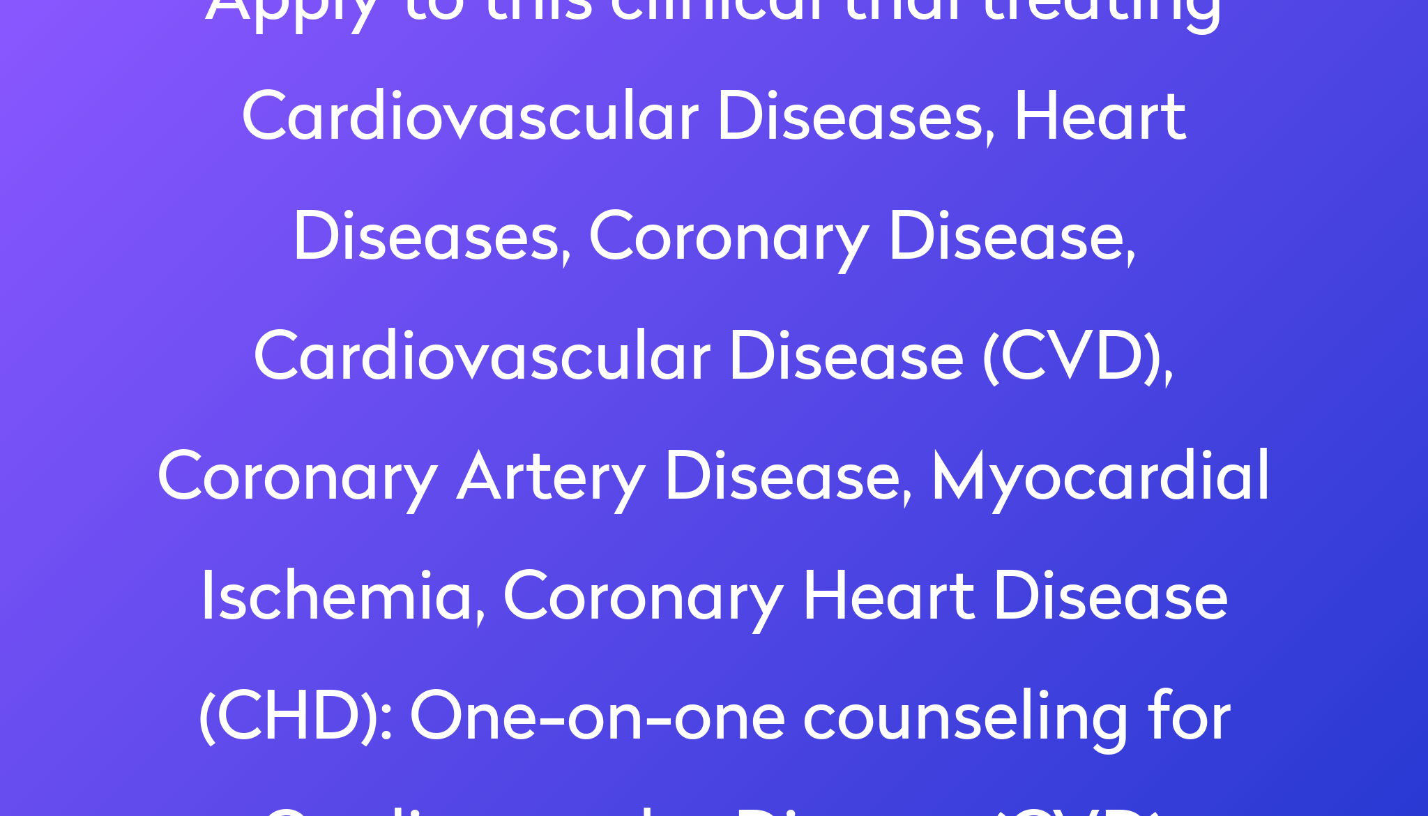 one-on-one-counseling-for-cardiovascular-disease-cvd-clinical-trial